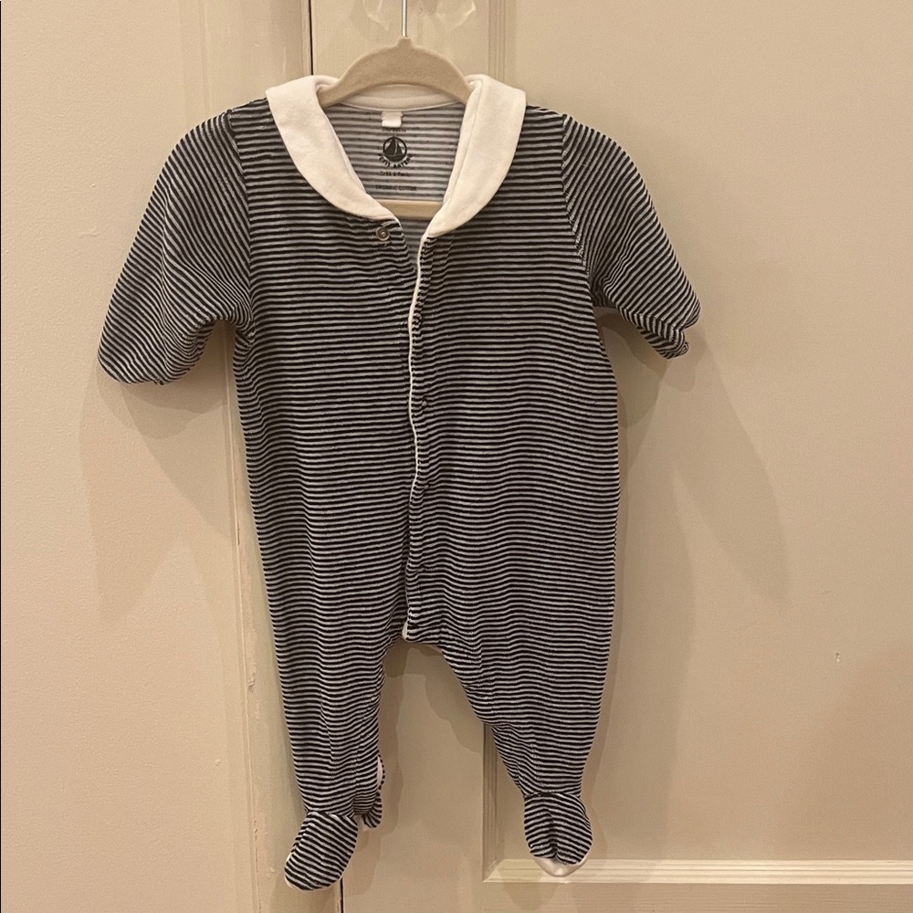 Petit Bateau Sailor Footie 3 mo